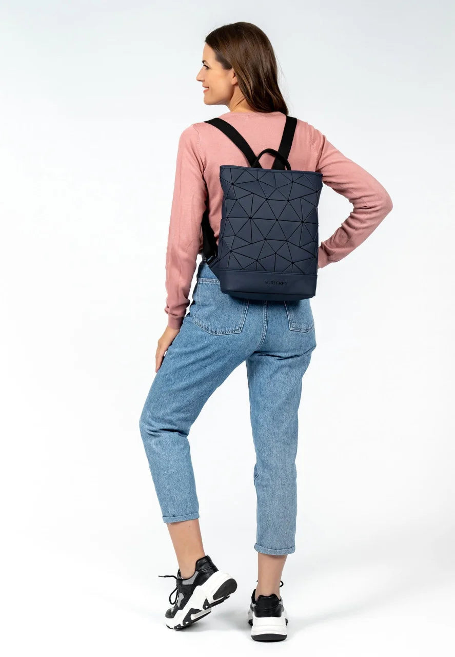 Mochila Jessy-Lu mediana azul marino