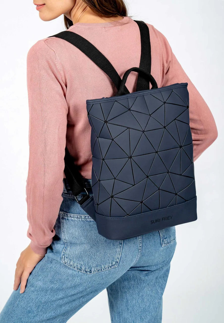 Mochila Jessy-Lu mediana azul marino