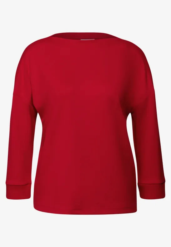 Camisa con cuello barco