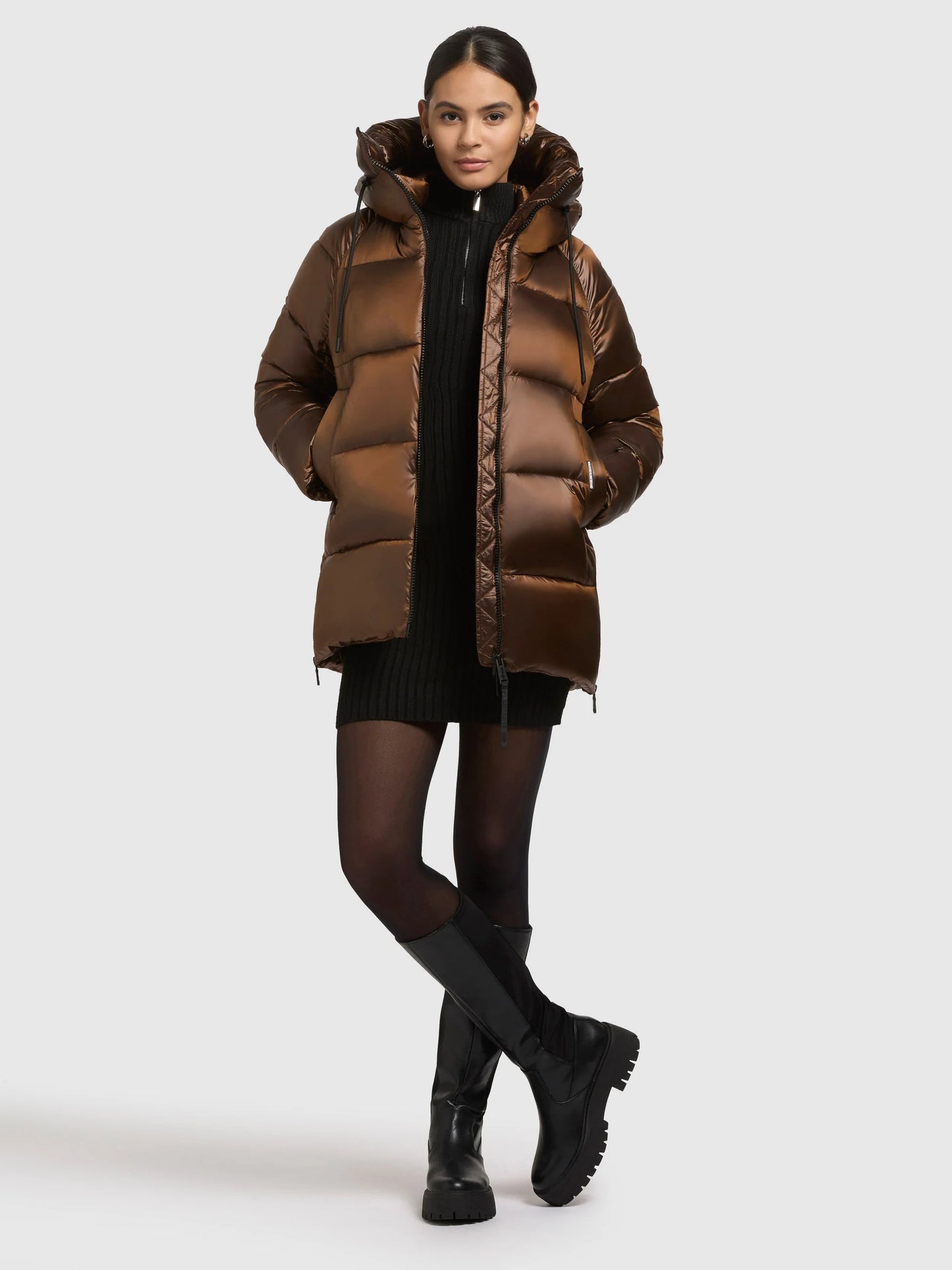 Chaqueta marrón cobrizo