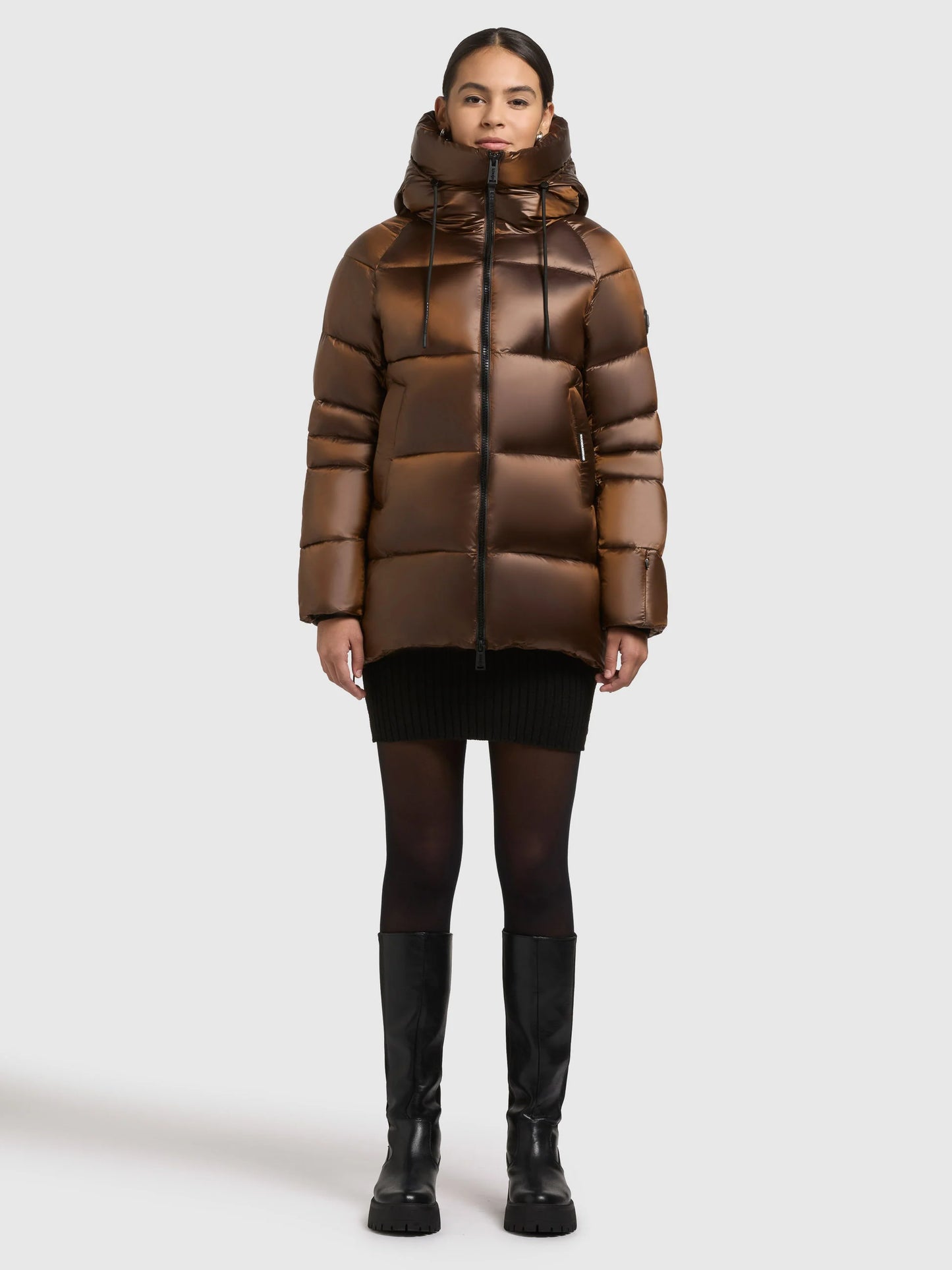 Chaqueta marrón cobrizo