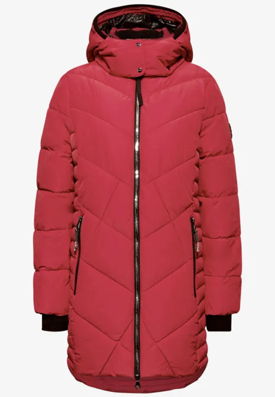 Chaqueta acolchada de largo midi