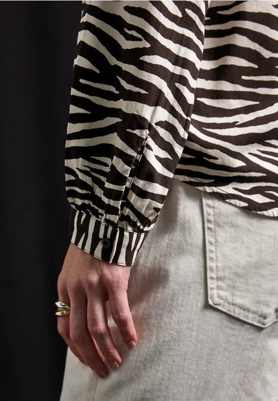 Túnica con estampado de cebra