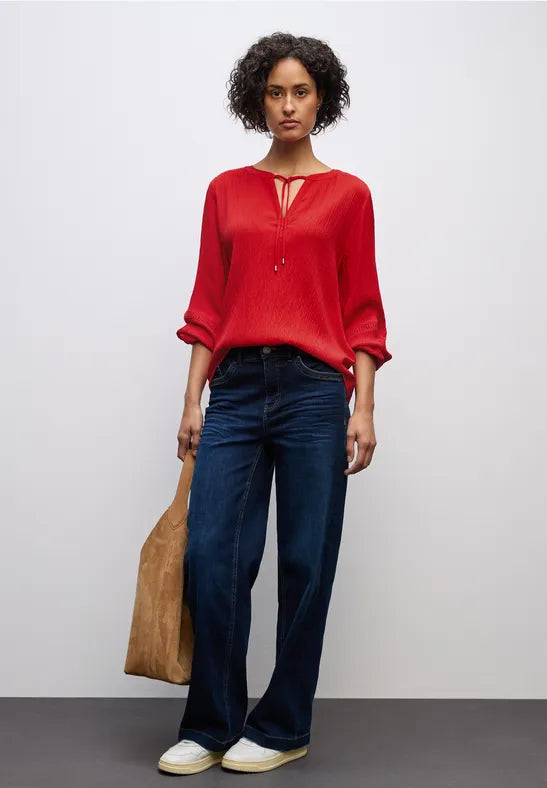 Túnica texturizada con cinta