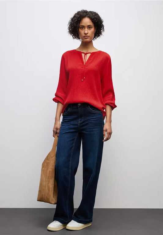 Túnica texturizada con cinta