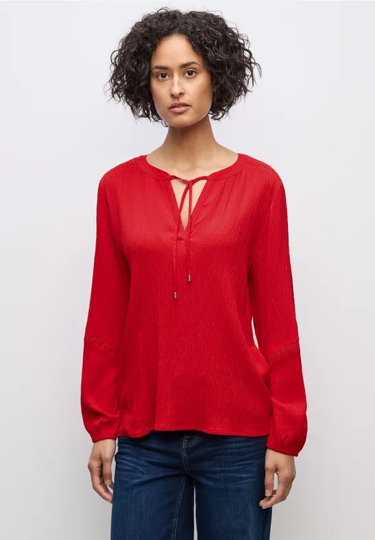 Túnica texturizada con cinta