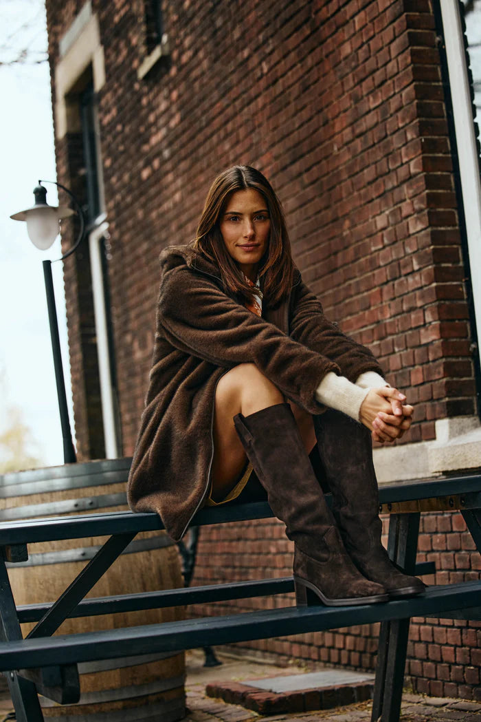 Abrigo piel sinética